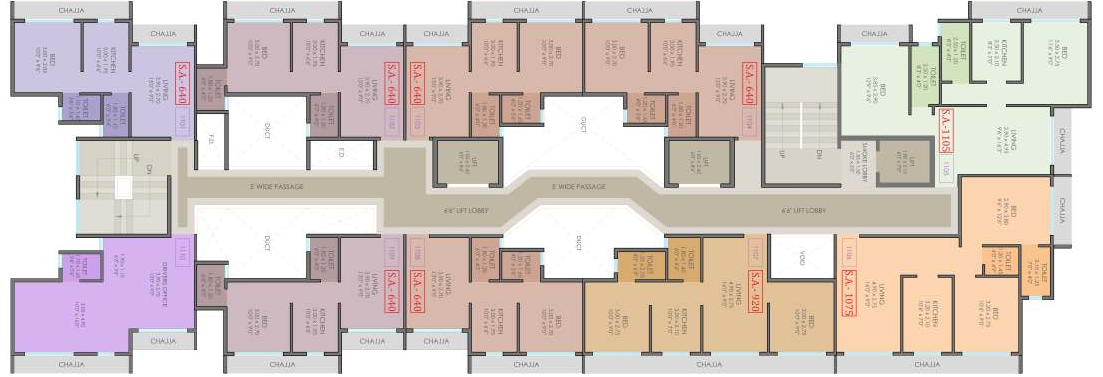 11TH FLOOR PLAN BUILDING 02 A-WING